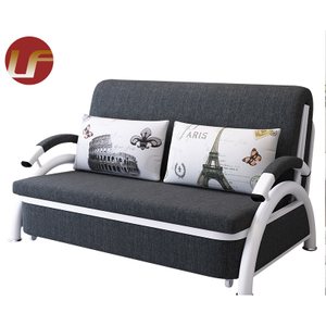 Living Room Multifunctional Folding Metal Sofa Bed Sliding Dual-purpose Sofa Bed Small Apartment Foldable Double