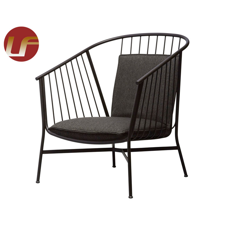 High Quality Luxury Steel Frame with Ss Accessories Genuine Leather Fabric Hotel Restaurant Dining Chair