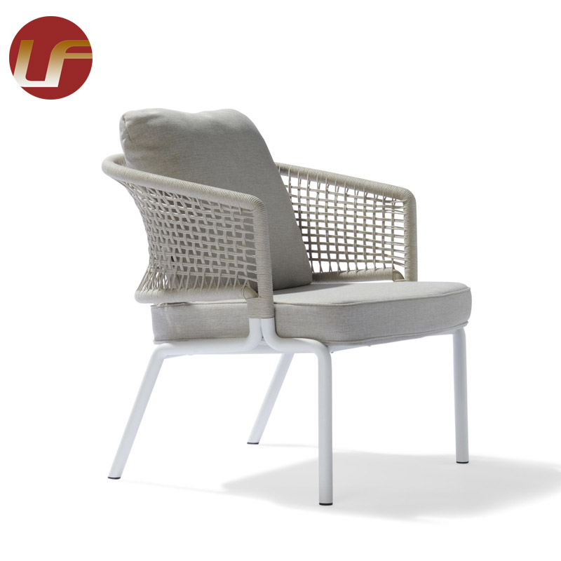 Hotel Outdoor Furniture Hotel Dining Chair Aluminum Rope Outdoor Chair Restaurant Garden Chair 