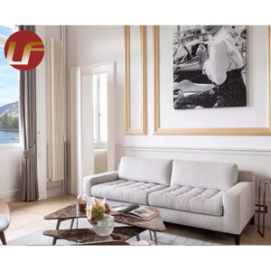 Italian Light Luxury Leather Fabric High-end Custom Living Room Hotel Villa Whole House Supporting Furniture Modular Sofa
