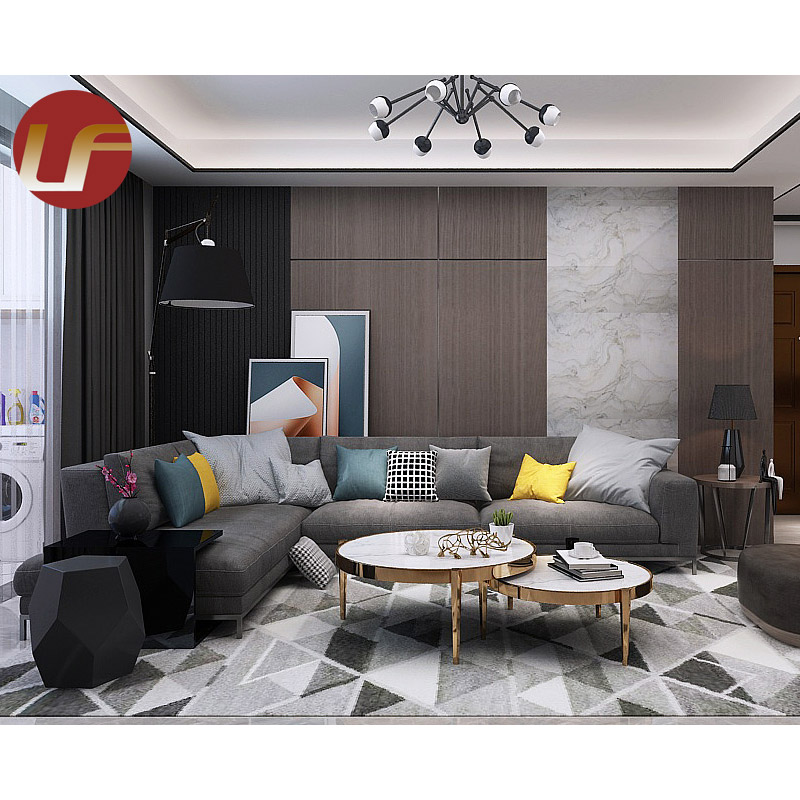 Luxury Black Living Room Furniture Sofa Modern Furniture with Competitive Price